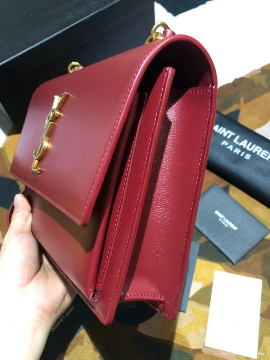 Tony Luxuries SUNSET SATCHEL MEDIUM LEATHER IN SMOOTH YSL 0814